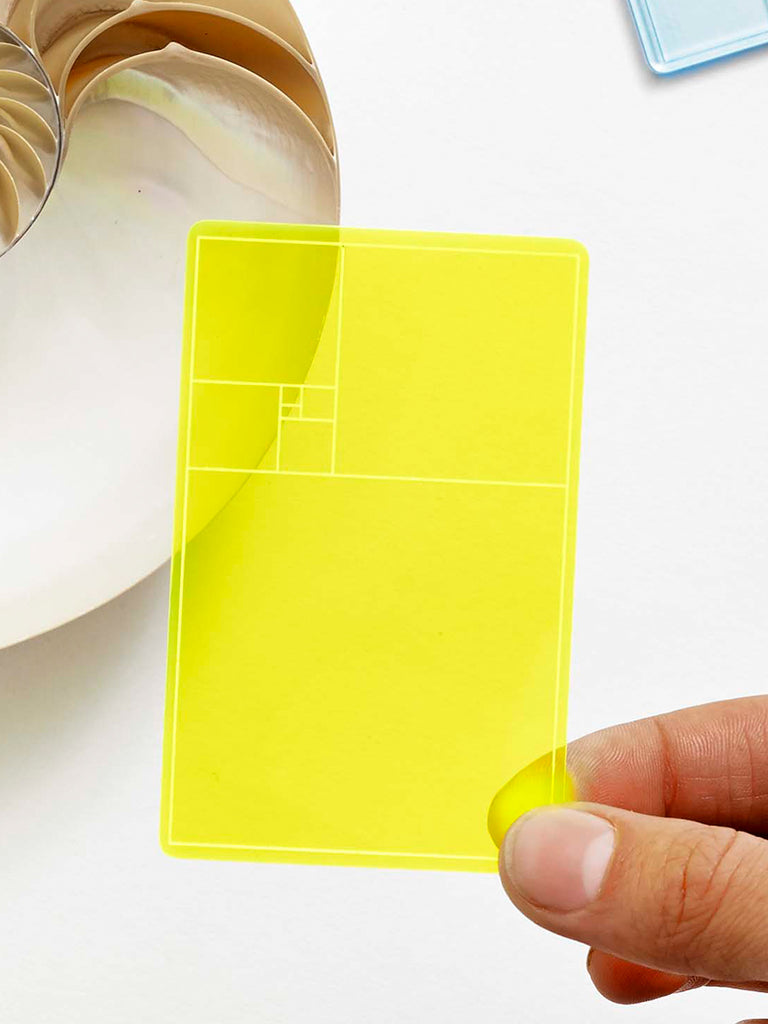 Golden Section Finder - Yellow by Areaware