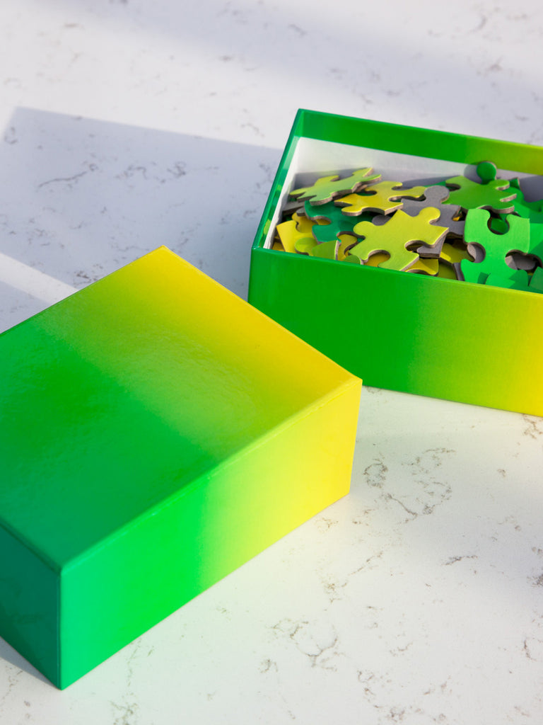 Gradient Puzzle Small - Green/ Yellow by Areaware