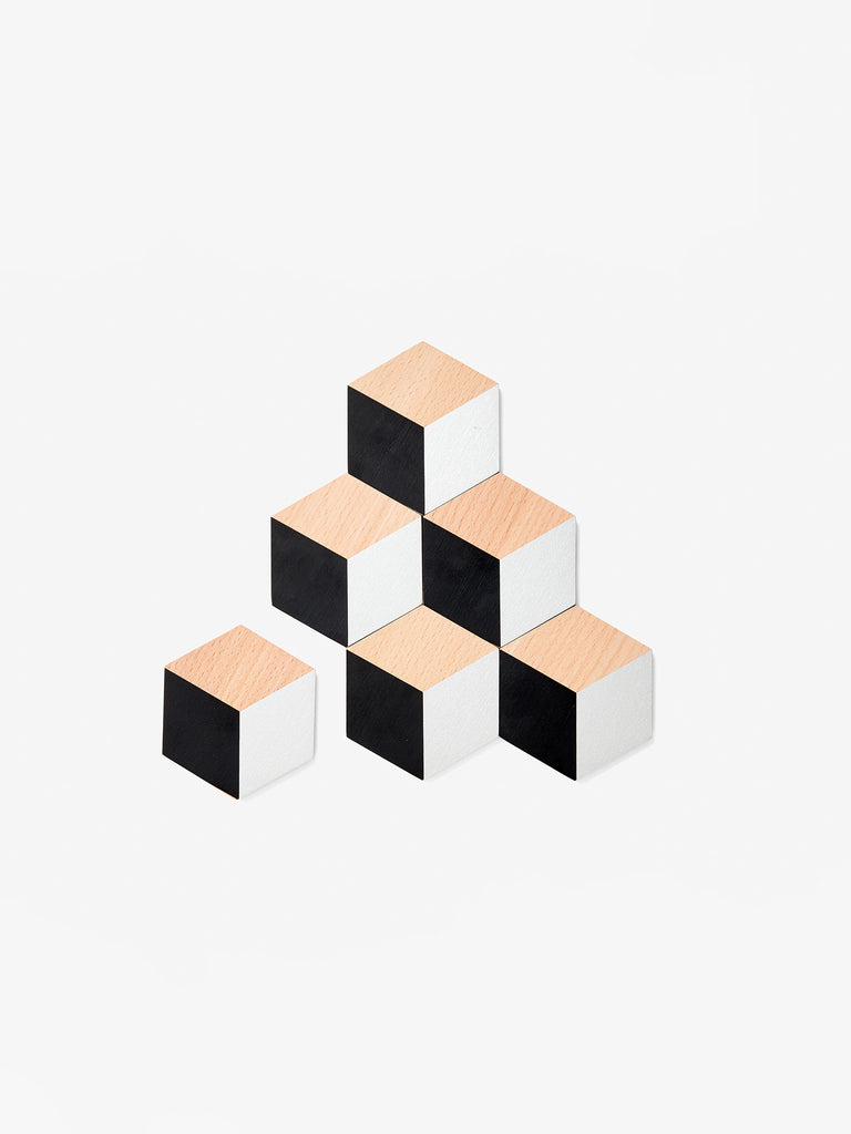 Table Tiles - Black/Silver Metallic by Areaware