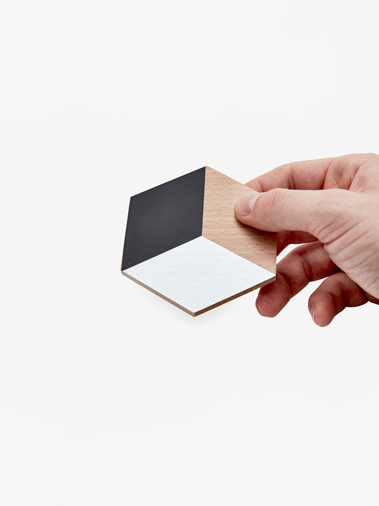 Table Tiles - Black/Silver Metallic by Areaware