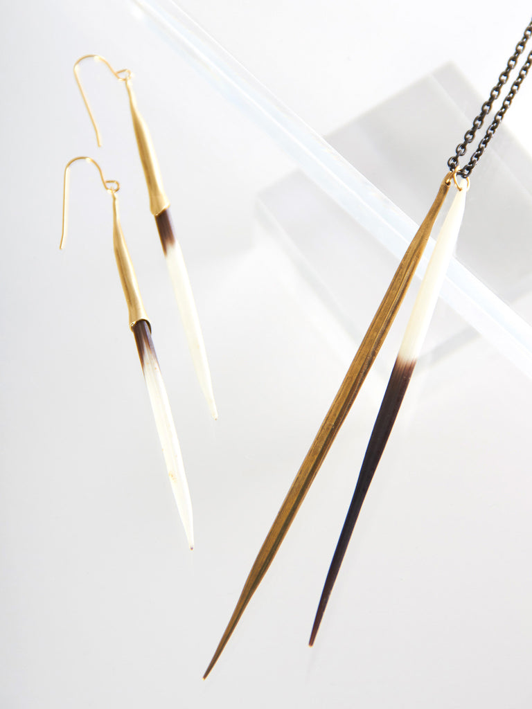 Bionic Quill Earrings by K/LLER