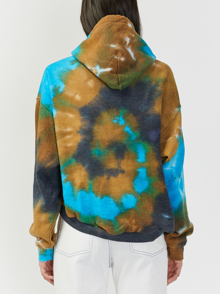 Wave Hem Hoodie - Sante Fe Tie Dye by Collina Strada