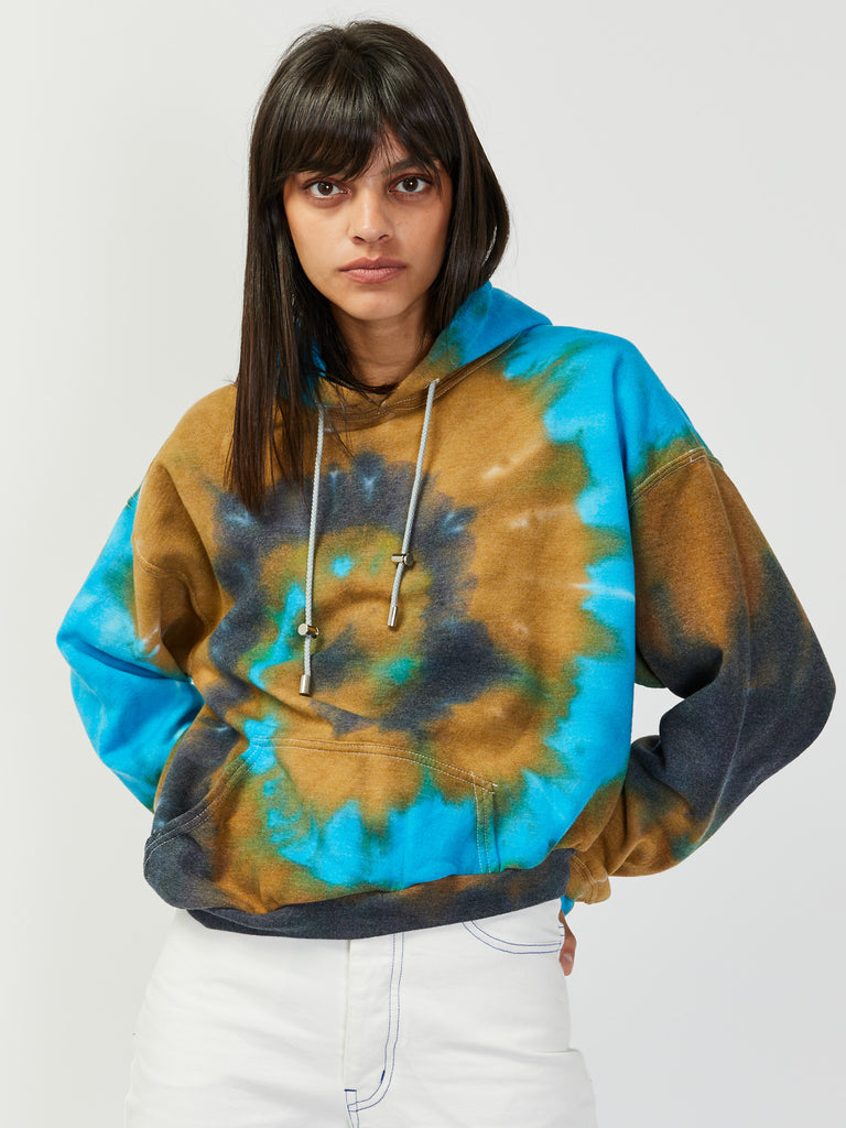 Wave Hem Hoodie - Sante Fe Tie Dye by Collina Strada