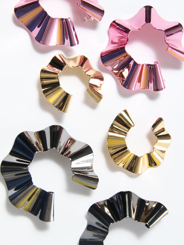 Small Ravioli Earrings - Gold by Gaviria