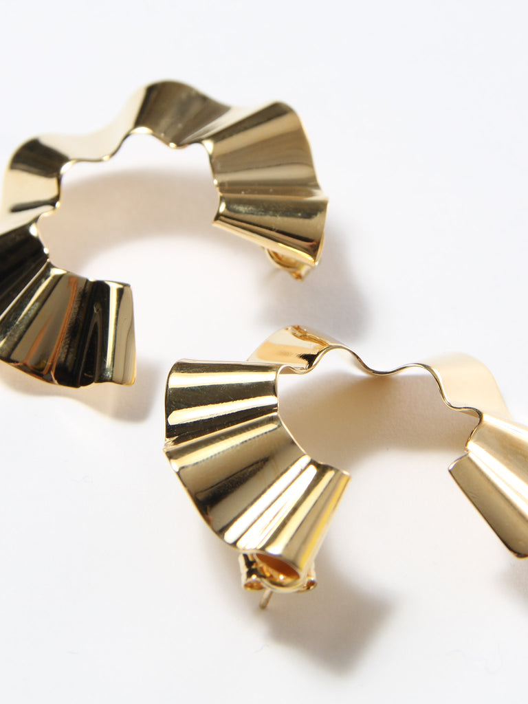 Small Ravioli Earrings - Gold by Gaviria