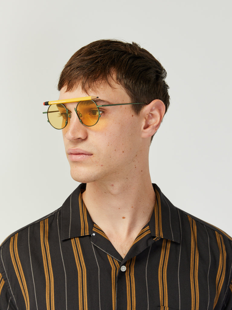 Henrik Vibskov x Gentle Monster Pencil Glasses - Yellow by Henrik Vibskov