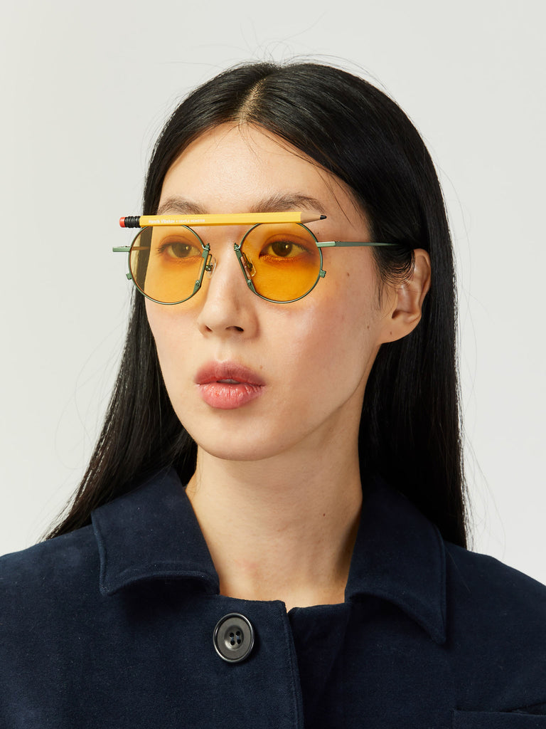 Henrik Vibskov x Gentle Monster Pencil Glasses - Yellow by Henrik Vibskov