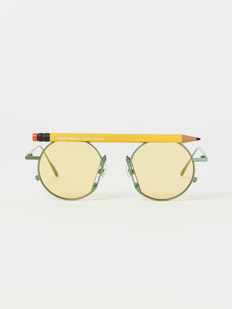 Henrik Vibskov x Gentle Monster Pencil Glasses - Yellow by Henrik Vibskov