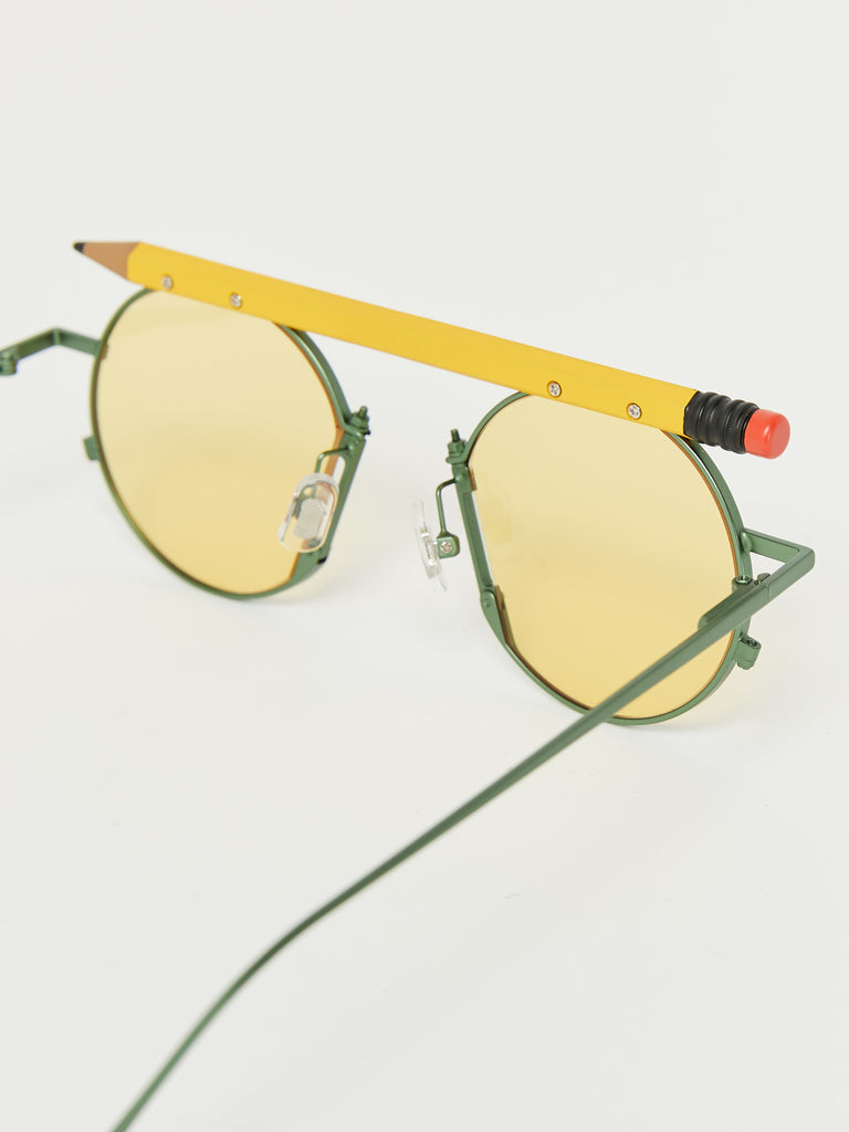 Henrik Vibskov x Gentle Monster Pencil Glasses - Yellow by Henrik Vibskov