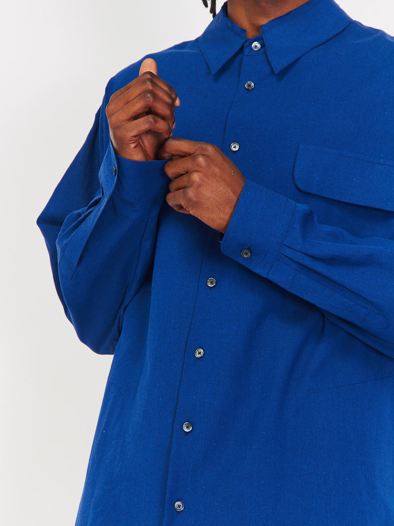 Drive Shaft Shirt Jacket - Blue by House of the Very Islands