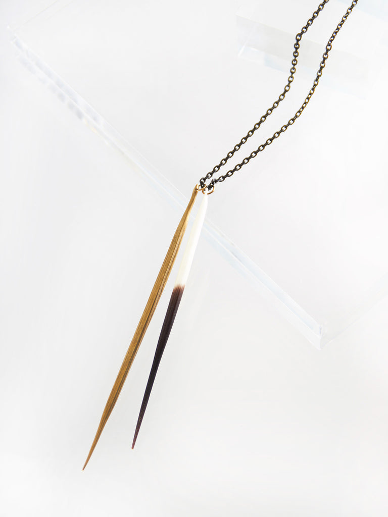 Double Quill Necklace by K/LLER