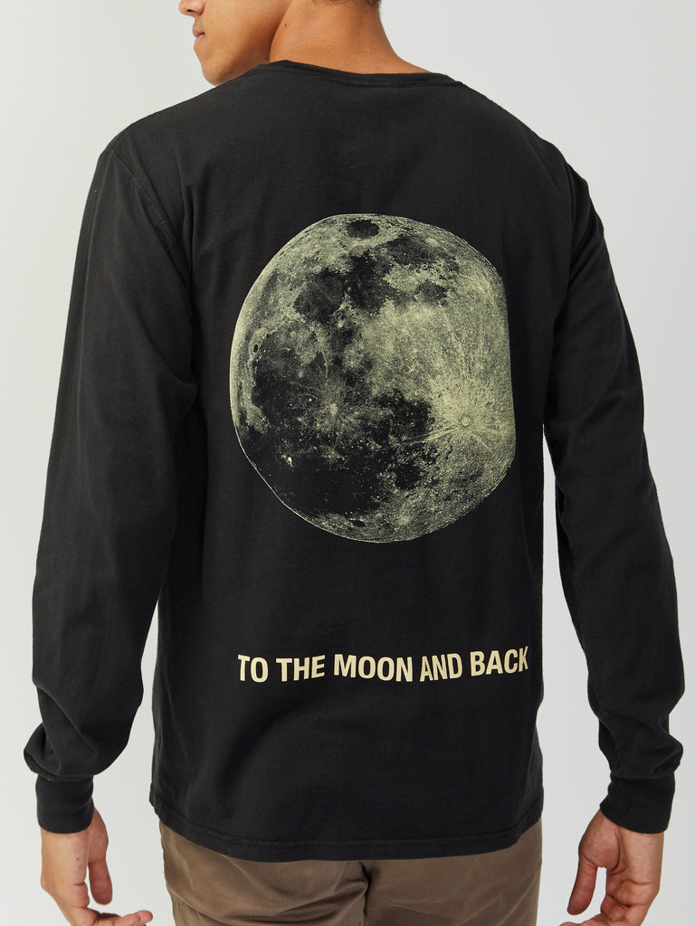 Moon Long Sleeve Tee - Black by Robert Geller