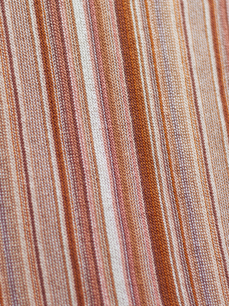 Vala Stripe Top - Faded Terracotta by Rodebjer