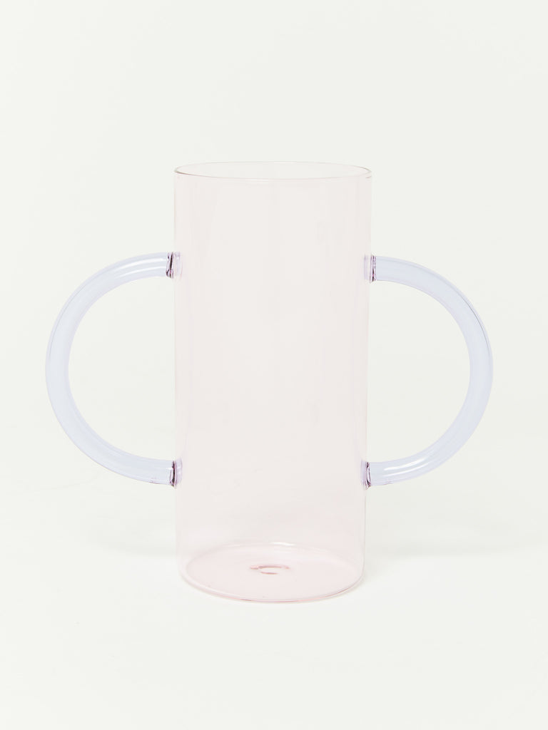Handle Vase - Pink with Purple by Sophie Lou Jacobsen
