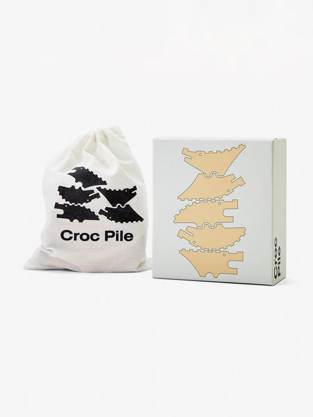 Croc Pile Large Set of 5 - Natural by Areaware