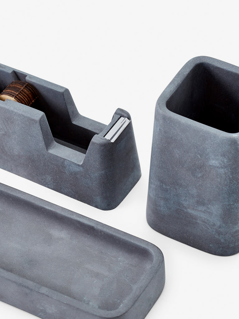Concrete Desk Set (Charcoal) by Areaware