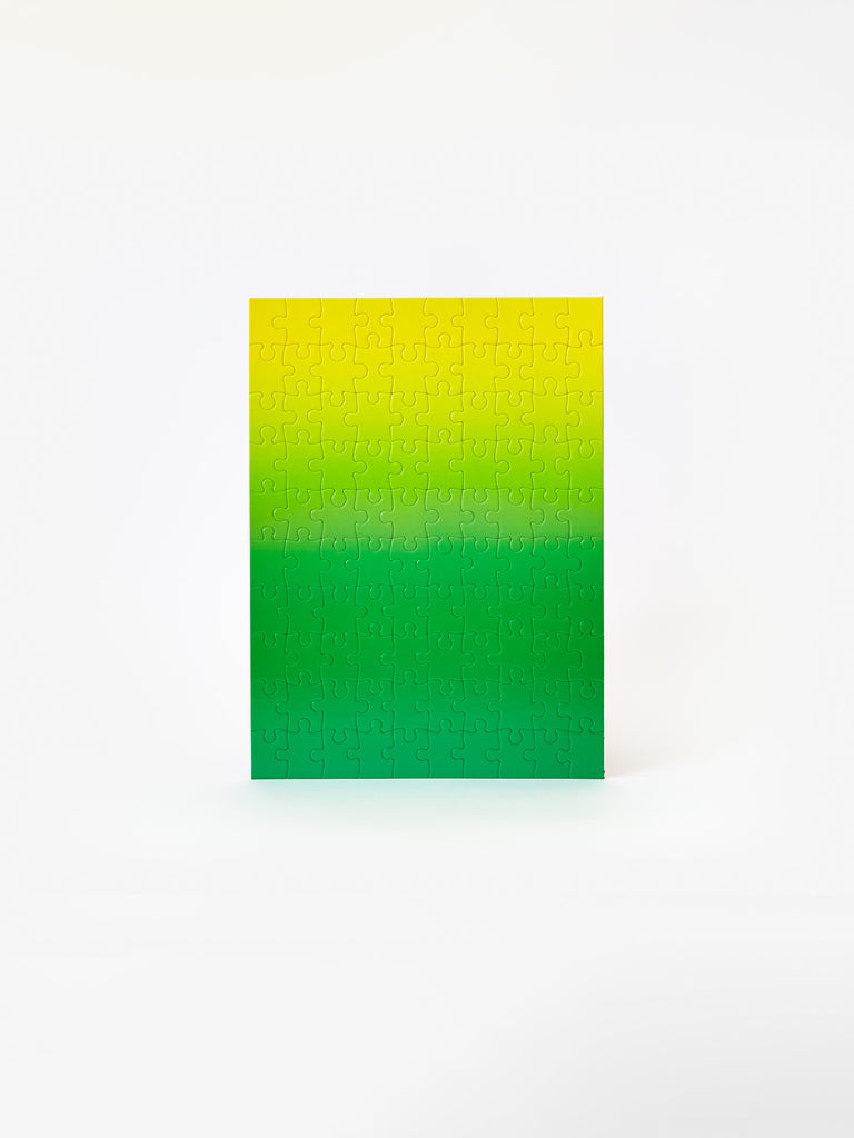 Gradient Puzzle Small - Green/ Yellow by Areaware